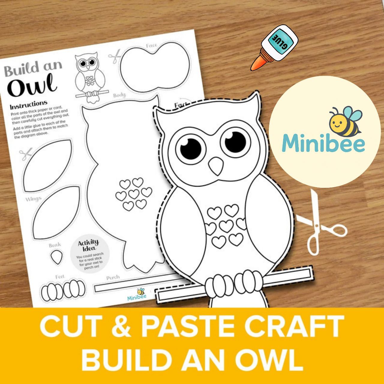 Minibee Paper Zoo | 10 Printable Animal Crafts for kids