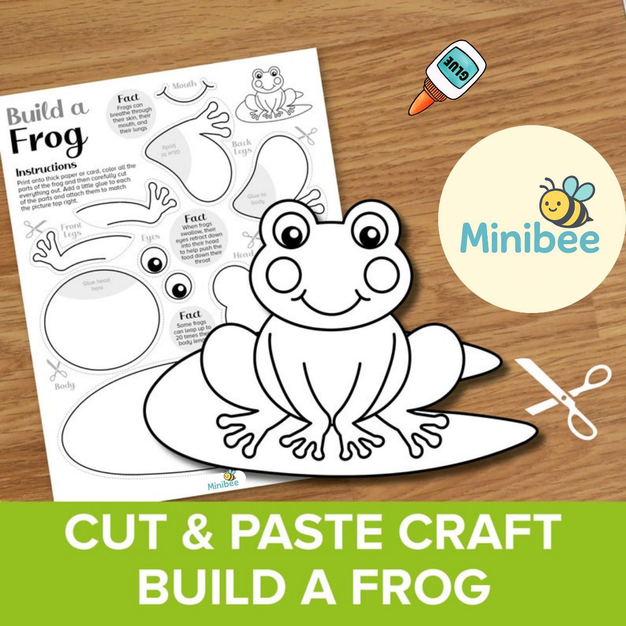 Minibee Paper Zoo | 10 Printable Animal Crafts for kids