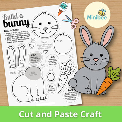 Minibee Paper Zoo | 10 Printable Animal Crafts for kids